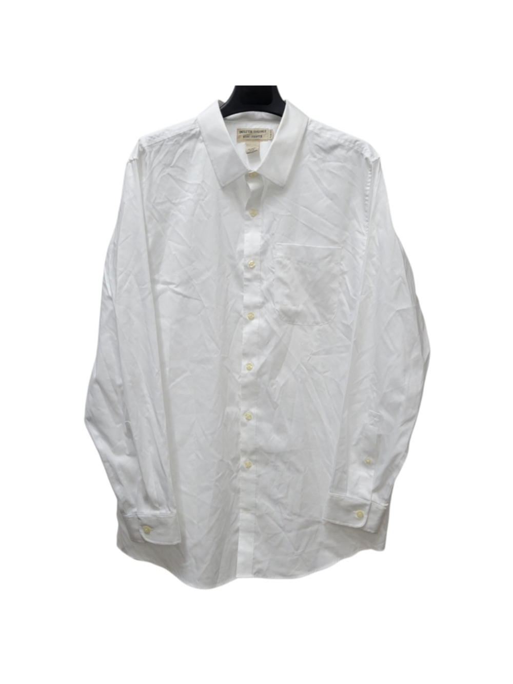DULUTH TRADING WRINKLE FIGHTER Slim-Fit Long-Sleeves White Shirt XLT Men's NWOT